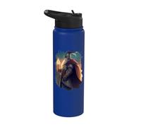 Le héros chevalier sorcier avec courage et magie Stainless Steel Insulated Water Bottle