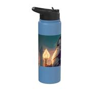 Le héros chevalier sorcier avec courage et magie Stainless Steel Insulated Water Bottle