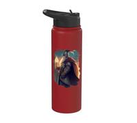 Le héros chevalier sorcier avec courage et magie Stainless Steel Insulated Water Bottle