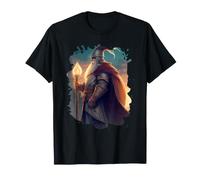 Le héros Chevalier Sorcier avec Courage et Magie T-Shirt