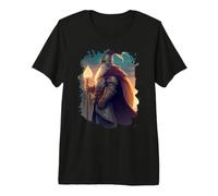 Le héros Chevalier Sorcier avec Courage et Magie T-Shirt Haut de Gamme