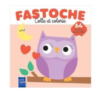 Le hibou - Colle et colorie