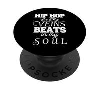 Le Hip hop dans Mes veines Bat dans Mon âme PopSockets PopGrip Adhésif