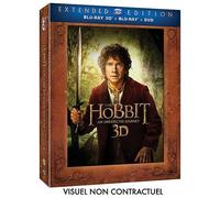 Le Hobbit 1 : Un Voyage Inattendu – Blu-ray 3D + Blu-ray + DVD – Version longue – Combo