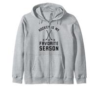 Le Hockey est ma Saison préférée (Blague Amusante sur Un Joueur de Hockey) Sweat à Capuche