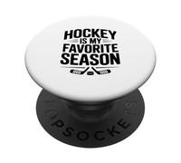 Le Hockey est Mon Fan de Sport préféré PopSockets PopGrip Adhésif
