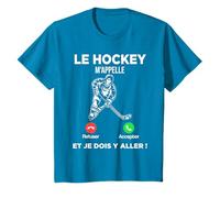 Le Hockey m’Appelle Et Je Dois Y Aller Hockey Sur Glace T-Shirt