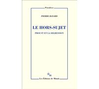 Le hors sujet - Pierre Bayard - Minuit - broché - Livre