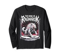 Le hurlement du Loup de Ragnarok : la Saga des mythes des Guerriers Nordiques Vikings Manche Longue