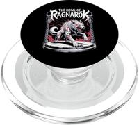 Le hurlement du Loup de Ragnarok : la Saga des mythes des Guerriers Nordiques Vikings PopSockets PopGrip pour MagSafe