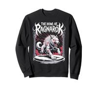 Le hurlement du Loup de Ragnarok : la Saga des mythes des Guerriers Nordiques Vikings Sweatshirt