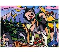 Le Husky - Tableau A COLORIER