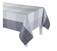 Le Jacquard Francais 22096 Nappe enduite Fleurs de Kyoto Brume 150 x 220 cm
