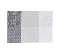 Le Jacquard FRANÇAIS 22099 Lot de 2 Set de Table Enduit Fleurs Kyoto Brume 52 x 38 cm Coton