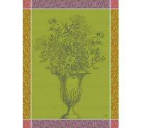 Le Jacquard Français 28996 Floraison Torchon uni Zinnia en coton 60 x 80 cm