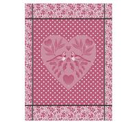 Le Jacquard Francais AMOUR Serviette 80 x 60 cm Rose