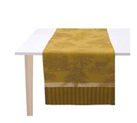 Le Jacquard Français Chemin de table 29021 Souveraine Or 50 x 150 cm Lin