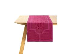 Le Jacquard Français Palais Vénitien Pourpre Chemin de table en coton 50 x 150 cm