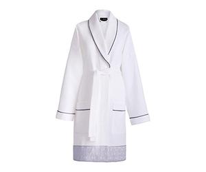 Le Jacquard Francais Peignoir Esthète Coton Violet Mystique - Taille S