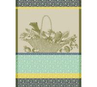 LE JACQUARD FRANÇAIS Potager d'Hiver Poireau Torchon en coton 60 x 80 cm