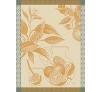 Le Jacquard Français Torchon Eaux D'Agrumes Mandarine 60 x 80 cm Coton