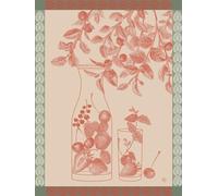 Le Jacquard Français Torchon Eaux De Fruits Rouges Cerise 60 x 80 cm Coton, 29187