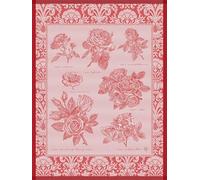 Le Jacquard Francais - Torchon - JARDIN DE ROSES Rouge