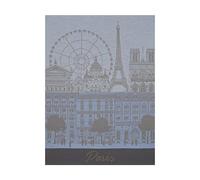 LE JACQUARD FRANÇAIS - Torchon Paris Panorama Ciel 60x80 100% Coton - Rectangulaire - 60 x 80 cm