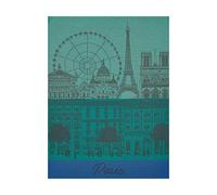 LE JACQUARD FRANÇAIS Torchon Paris Panorama Jardin en coton 60 x 80 cm