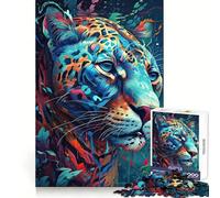Le Jaguar Attentif Puzzle de 1000 pièces pour Adolescents Jeu de réflexion Activité à la Maison Découpe de qualité supérieure Cadeau de Noël 38x52cm