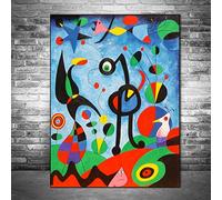 Le jardin 1925 par Joan Miro Reproductions d'œuvres d'art célèbres Peintures abstraites sur toile de Joan Miro Décoration murale 40 x 60 cm sans cadre