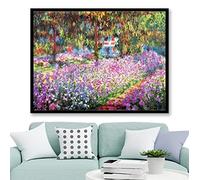 Le jardin de l'artiste à Giverny-5D Diamond Painting Kits-Claude Monet-Cross Stitch Broderie Full Round Craft Art Gift 40x50cm