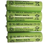 Le Jardin des Batteries Solaires Rechargeables AA 300mAh 1.2V NI-MH s'allume -4ps