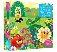 Le jardin - Mon petit coffret livre et 3 puzzles
