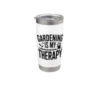 Le jardinage est ma thérapie Gobelet isotherme en acier inoxydable double paroi