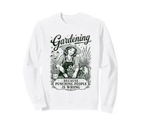Le Jardinage Sarcastique Vintage, Frapper Les Gens, C'est Mal Sweatshirt