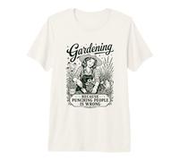 Le Jardinage Sarcastique Vintage, Frapper Les Gens, C'est Mal T-Shirt Haut de Gamme