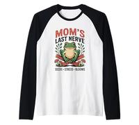 Le Jardinier de la Grenouille Last Nerve de Maman sème Le Stress Manche Raglan