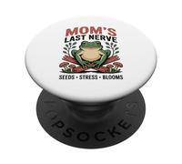 Le Jardinier de la Grenouille Last Nerve de Maman sème Le Stress PopSockets PopGrip Adhésif