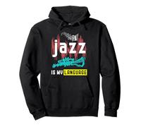 Le Jazz est ma Langue Jazz Sweat à Capuche