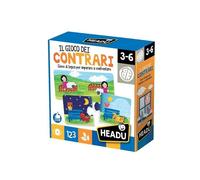 Headu-Il Gioco Dei Contrari Jeu éducatif, IT20591, Multicolore, Moyen