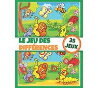 Le jeu des différences - 35 jeux: Cahier d’activités pour enfant - Livre de jeux - Dès 5 ans - Entièrement coloriable