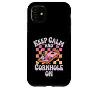 Le Jeu Keep Calm and Cornhole on Royalty Coque pour iPhone 11