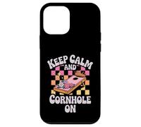 Le Jeu Keep Calm and Cornhole on Royalty Coque pour iPhone 12 Mini