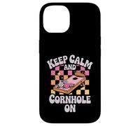 Le Jeu Keep Calm and Cornhole on Royalty Coque pour iPhone 14