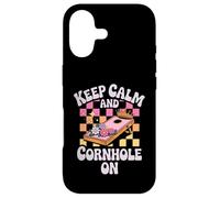 Le Jeu Keep Calm and Cornhole on Royalty Coque pour iPhone 17