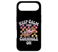 Le Jeu Keep Calm and Cornhole on Royalty Coque pour iPhone Air