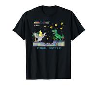 Le Jeu Power of Scream Final Battle T-Rex vs Cockatiel Pixel T-Shirt