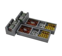 Le jeu spatial plié insère le kit de jeton d'organisateur de jeux d'extension de