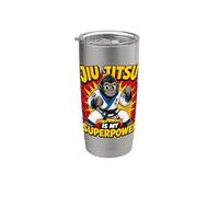 Le Jiu-jitsu, C'est Mon Super-pouvoir : Bjj Gorilla Power Gobelet isotherme en acier inoxydable double paroi
